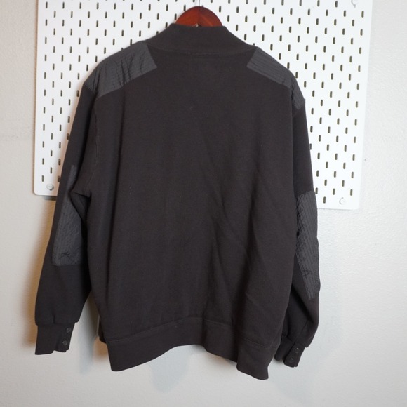 Hawke & Co Outfiters Mens Full Zip Bomber Jacket Brown Faux Fur Lined Size XL - Picture 9 of 9